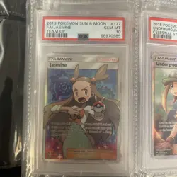 Pokemon PSA 10 Jasmine 177/181 Full Art Holo Rare Team Up Gem Mint - Image 1