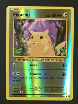 Pokemon TCG Pikachu 35/108 Reverse Holo Common XY Evolutions NM/LP - Image 1