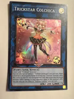 Yugioh! - Trickstar Colchica MZTM-EN028 Super Rare 1st Ed NM Maze Of The Master - Image 1