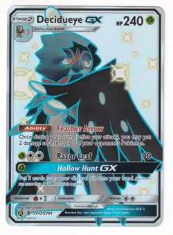 Decidueye GX SV47/SV94 Hidden Fates: Shiny Vault Pokemon Card NM - Image 1