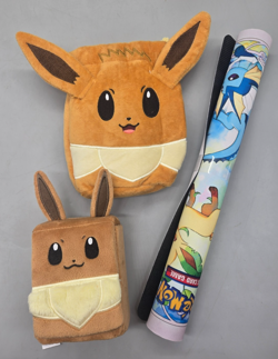 Prismatic Evolutions Accessory Lot Playmat Eevee Pouch and Card Box Unused - Image 1