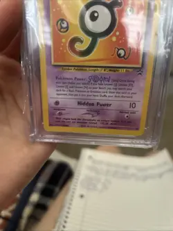 Pokemon TCG Unown J 38/53 Black Star Promo Card - Image 2