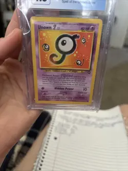 Pokemon TCG Unown J 38/53 Black Star Promo Card - Image 3