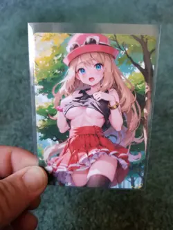 CUTE POKEMON BABE WAIFU ANIME CARD - Image 2