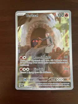 Pokemon Card - Torkoal 172/167 Twilight Masquerade Illustration Rare NM - Image 1