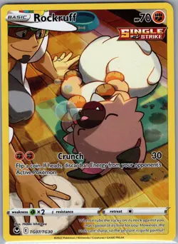 Rockruff TG07/TG30 SWSH12: Silver Tempest Trainer Gallery - Pokemon Card - NM - Image 1