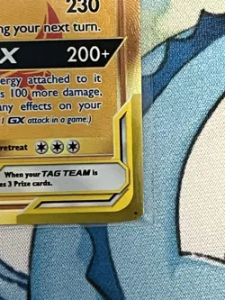 Pokemon TCG Reshiram & Charizard GX SM247 Sun & Moon Promo Card NM MISCUT ERROR - Image 4