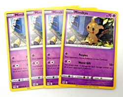 Pokemon Cards Lost Origin 2022 Playset Mimikyu Rare 080/196 x4 4x - Image 1