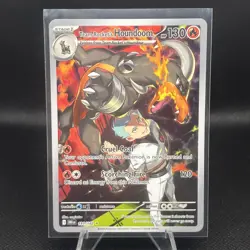 Pokemon TCG Team Rockets Houndoom Illustration Rare Card 191/182 Destined Rivals - Image 1