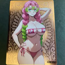 Goddess Story Gold METAL Card - Serial Number #/200! Double Sided Mitsaki Girl - Image 1