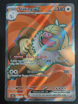 Slaking ex - 227/191 - Ultra Rare Holo - Pokemon TCG Card Surging Sparks NM/M - Image 1