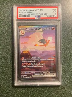 Pokemon TCG Charizard EX Scarlet & Violet 151 Card 199/165 PSA 9 - Image 1