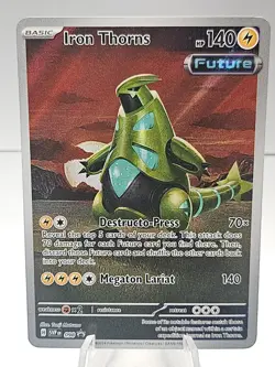 Iron Thorns SVP098 SV Full Art Black Star Promo Holo Pokemon Card - Image 1