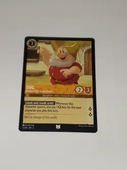 Disney Lorcana TCG Doc Leader Seven Dwarfs 5/204 Rise of Floodborn Trading Card - Image 3
