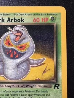 1st Edition Dark Arbok 19/82 Team Rocket Pokemon Card Rare HP - Image 4