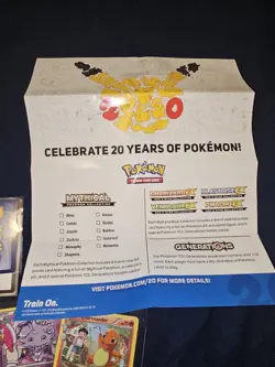 Pokemon 20th Anniversary Generations ETB Empty Box w/accessories +cards. Nm/mint - Image 5