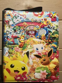 Pokemon 3 Ring Binder 11" x 13" with 9 Pockets for Trading Cards - Image 1