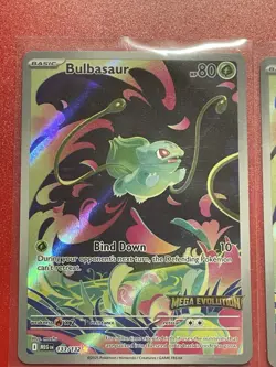 Pokemon TCG (2) Mega Evolutions Stamped Promo Card - Bulbasaur 133/132 - NM - Image 2