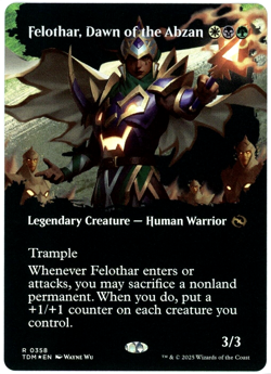 Felothar, Dawn of the Abzan (Borderless) Foil - 0358 - Tarkir Dragonstorm - NM/M - Image 1