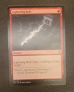 NM Lightning Bolt 187/361 Battle for Baldur's Gate CLB - Image 1