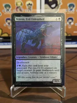 NM Foil Venom, Evil Unleashed, MTG, Marvel's Spider-Man, Magic, 71 - Image 1