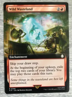 MTG - Wild Wasteland (Extended Art) - Fallout - NM or better - Free Shipping - Image 1