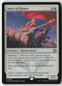 MTG - Voice of Victory FOIL R Tarkir: Dragonstorm 33 LP-NM - Image 1