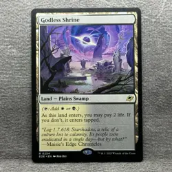 Godless Shrine - Edge of Eternities (EOE) #254 NM MTG Shock Land Non-Foil - Image 1