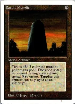 MTG Unlimited Basalt Monolith NM - Image 1
