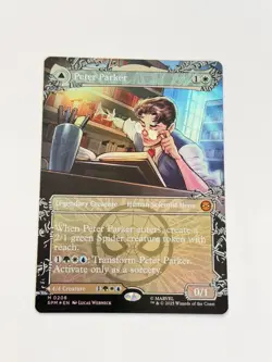 Peter Parker (0208) (Borderless) Marvel's Spider-Man Foil mtg magic - Image 1