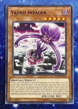 Yu-Gi-Oh! TCG, Yajiro Invader, FLOD-EN031 Flames of Destruction Unlimited Common - Image 1