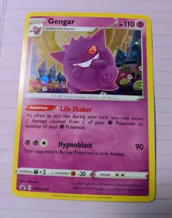 Galaxy Swirl Gengar SWSH052 SWSH Sword & Shield Promo Cards Holo Champions Path - Image 5