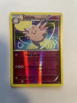 Clefable 82/122 XY BREAKpoint Rare Reverse Holo Pokemon TCG Card [ENG]* - Image 1