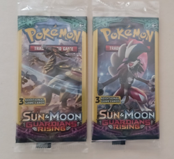 Pokemon Guardians Rising Factory Sealed 3 Card Pack Complete Art Set Of 4 - Image 1