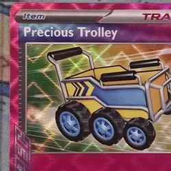 Pokemon TCG Precious Trolley Holo Rare Card 185/191 Surging Sparks Ace Spec - Image 3
