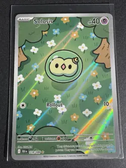 Solosis Black Bolt Illustration Rare English Pokemon TCG Card 118/086 NM - Image 2