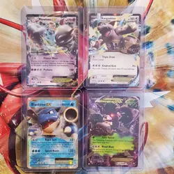 Mewtwo EX + Blastoise EX + Kangaskhan EX + Trevenant EX - Pokemon Cards Lot #16 - Image 1