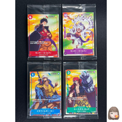 [Sealed] ONE PIECE CARD GAME Japanese Seven Eleven Parallel Promo Set of 4 - Image 1