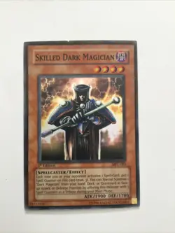 Yu-Gi-Oh Card - MFC-065 - SKILLED DARK MAGICIAN (super rare holo) Crease - Image 1