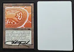 RARE SIGNED MtG Magic Chris Rush Artist Proof _ Antiquities _ TABLET OF EPITYR _ - Image 1