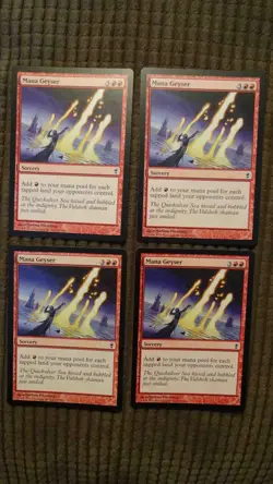 Magic: the Gathering / MtG Mana Geyser x4 Conspirac - Image 1