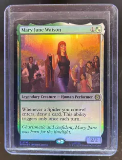 2025 Magic The Gathering Spider Man Mary Jane Watson Foil #0134 - Image 1