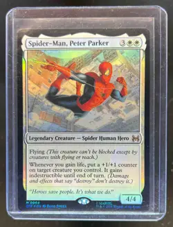 2025 Magic The Gathering Marvel Eternal Spider-Man Peter Parker Foil #0004 - Image 1
