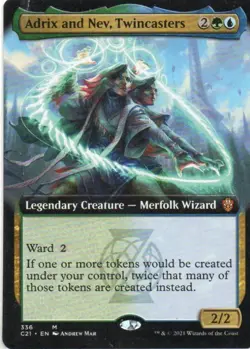 MTG: Commander 2021: Extended Art Adrix and Nev, Twincasters: LP Condition - Image 1