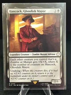 MTG Hancock, Ghoulish Mayor (Rare) #45 Magic Fallout - Image 1