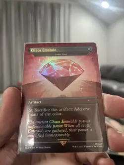 Chaos Emerald (Lotus Petal) Red 7032 Secret Lair Drop Sonic Bonus MTG - Image 2