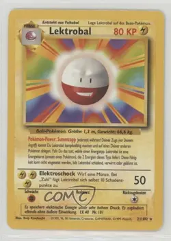 Electrode German Pokemon Base Set #21 1999 - Image 1