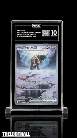 2023 POKEMON PAL EN-PALDEA EVOLVED SPECIAL ILLUSTRATION RARE TING-LU EX TAG 10 - Image 1