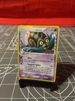 2006 Pokemon Ex Holon Phantoms Omastar 13/100 Holo Heavily Played - Image 1