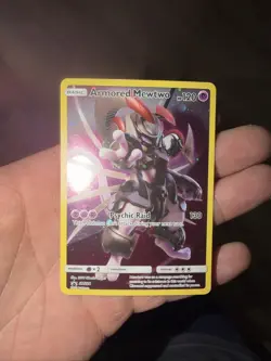 FULL ART Armored Mewtwo HOLO Promo SM228 Pokemon Collector's Chest 2019 - LP - Image 1